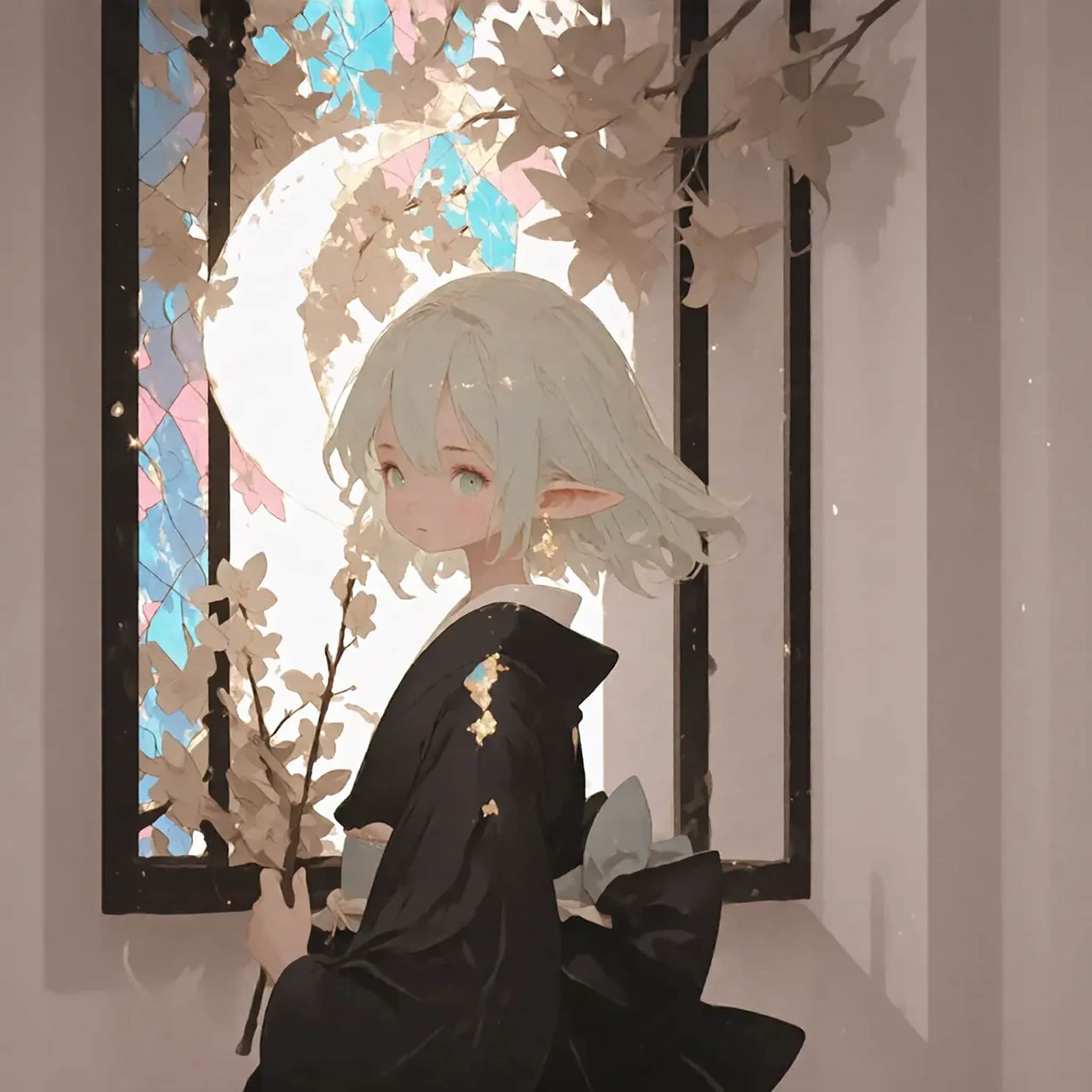 黒染めエルフ | の人気AIイラスト・グラビア