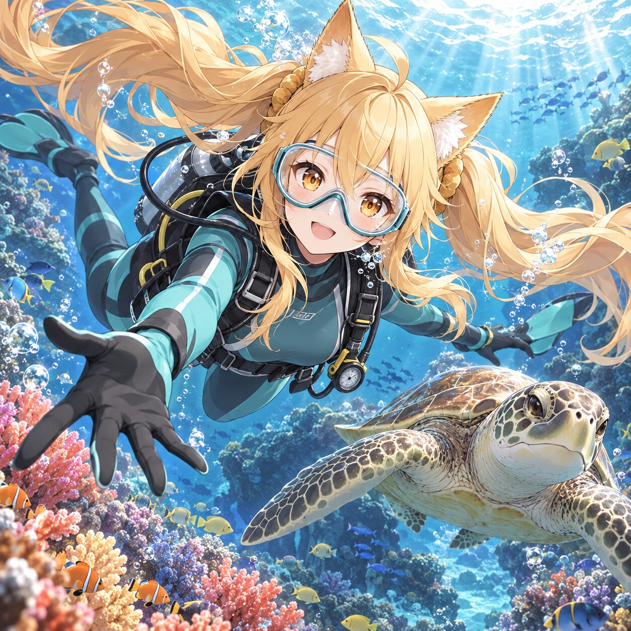 ミラのダイビング | の人気AIイラスト・グラビア