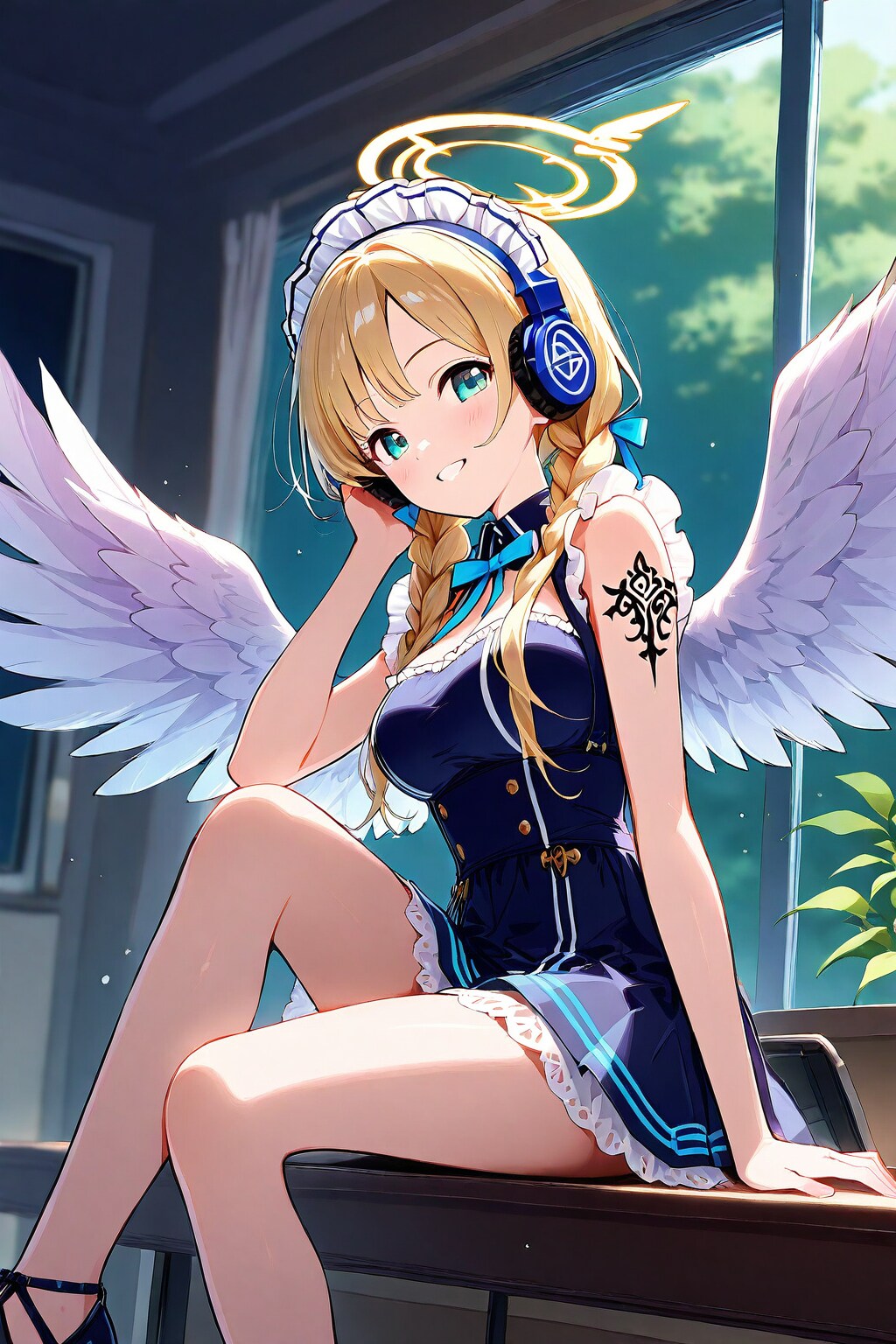 メイド服着せたんですけど・・・。以前の衣装よりかは可愛いな