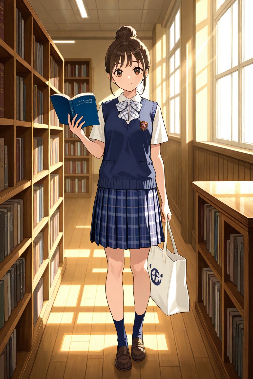 図書室にて
