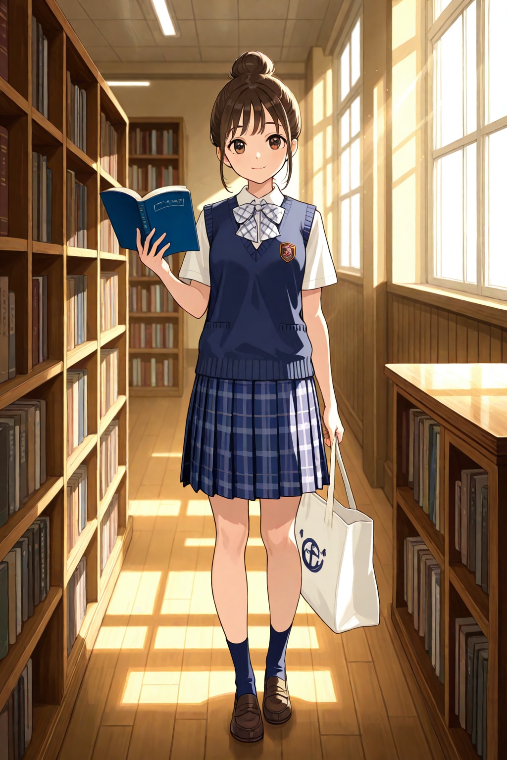 図書室にて