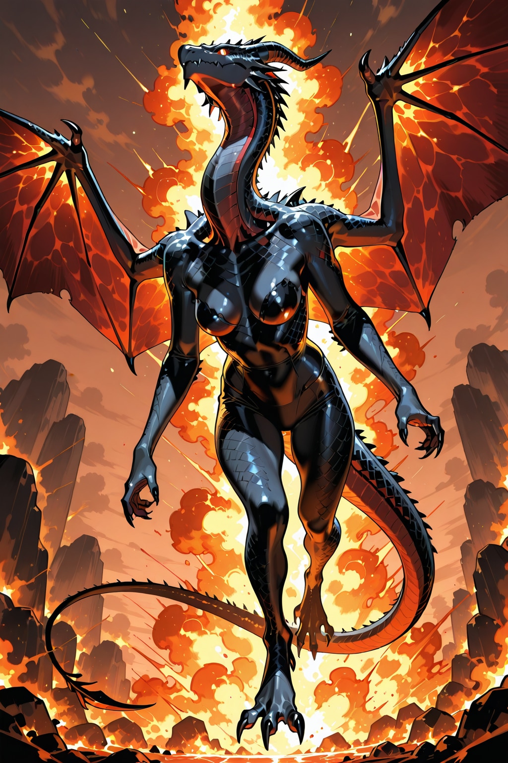 ドラゴンレディ | の人気AIイラスト・グラビア