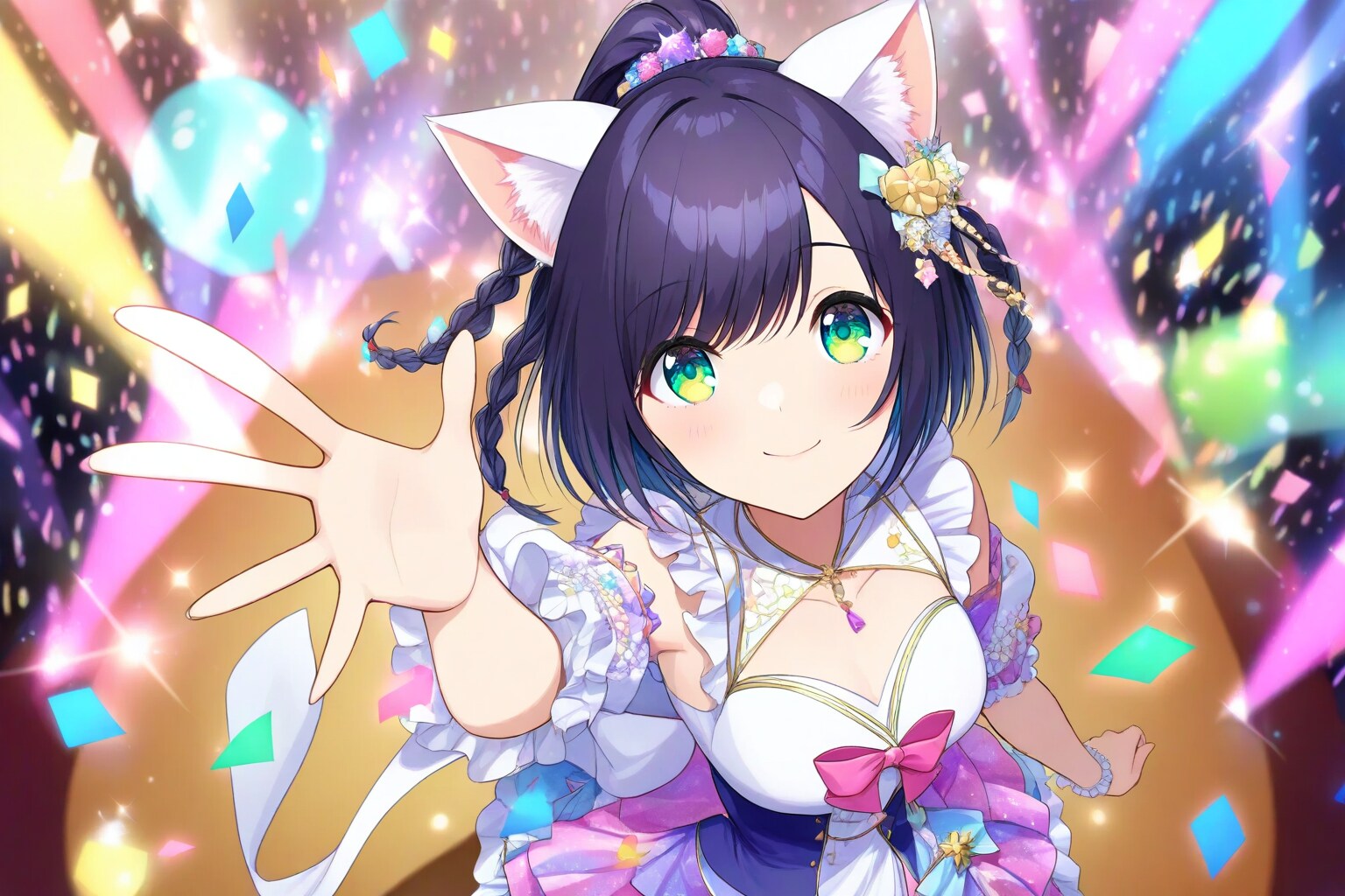 手を伸ばせば、ステージの向こう | の人気AIイラスト・グラビア