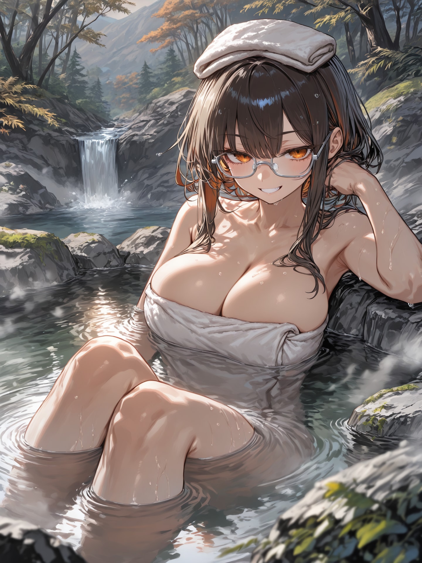 おっぱい秘境風呂