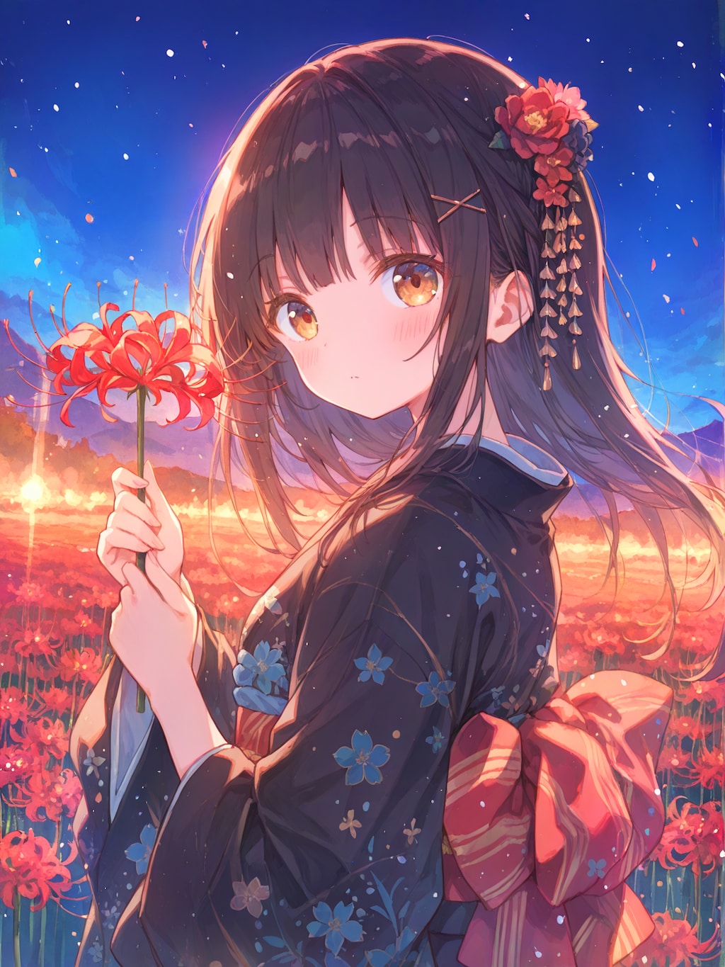 彼岸花に祈りを込めて