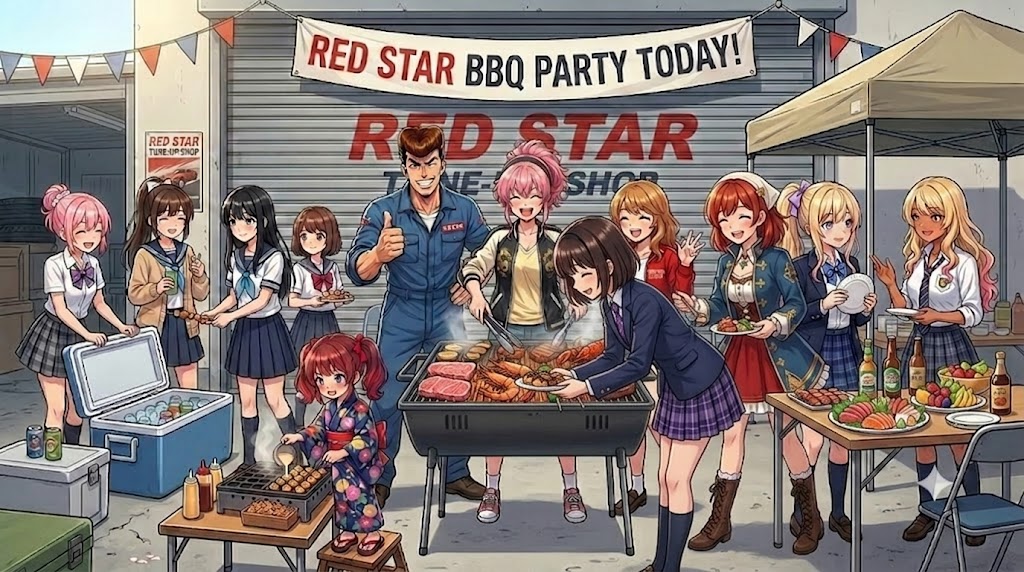 リカちゃんとバーベキューパーティ😆