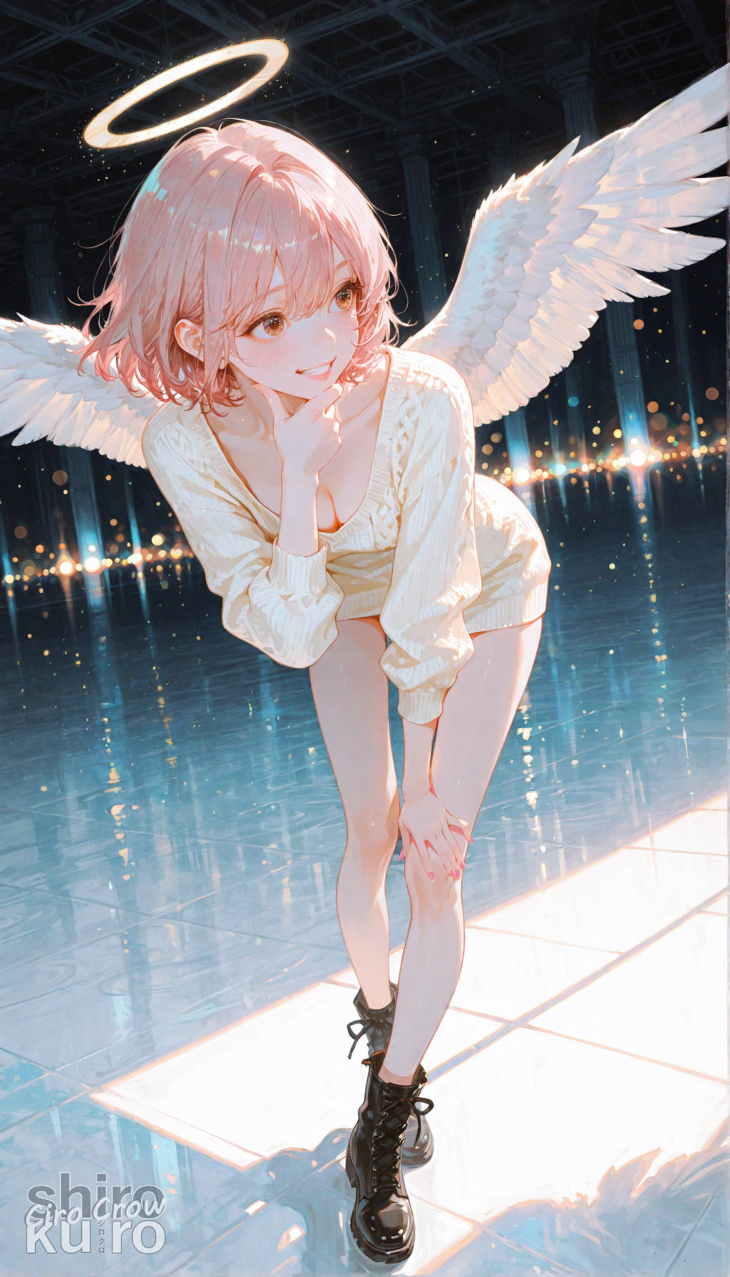 神聖なニットワンピ