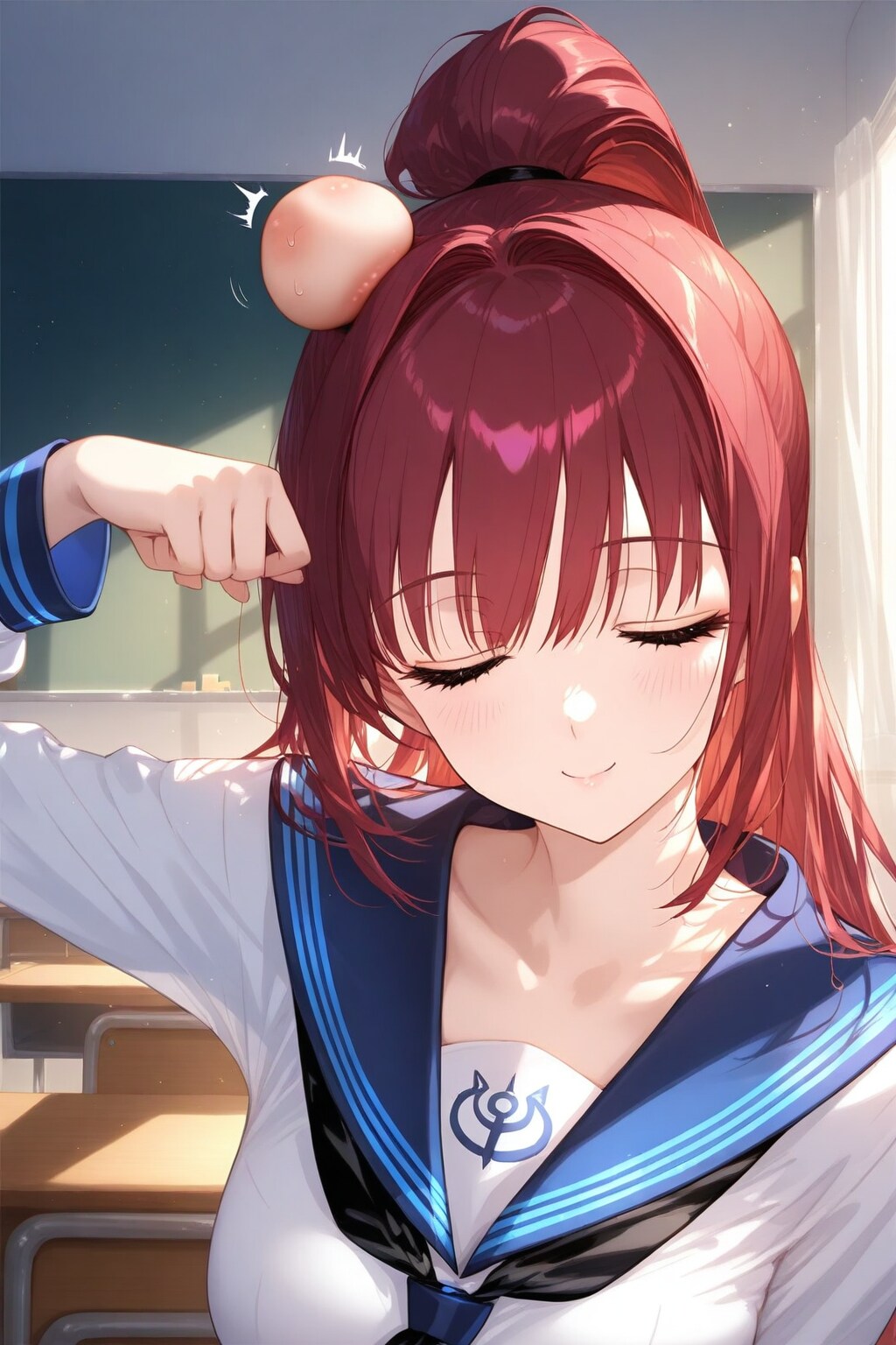 たんこぶの赤髪ちゃん