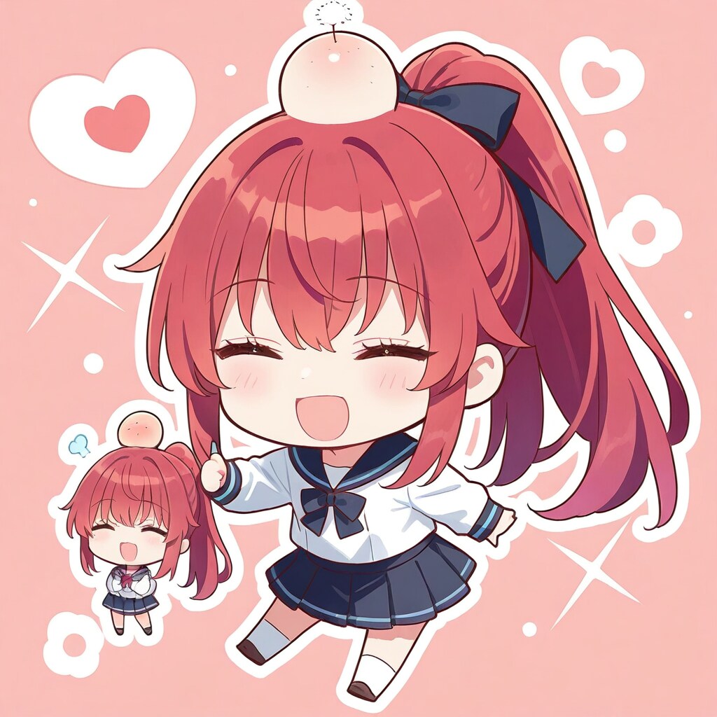 たんこぶの赤髪ちゃん