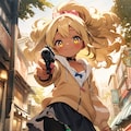 スカートの中を覗いたな♡ 2枚目