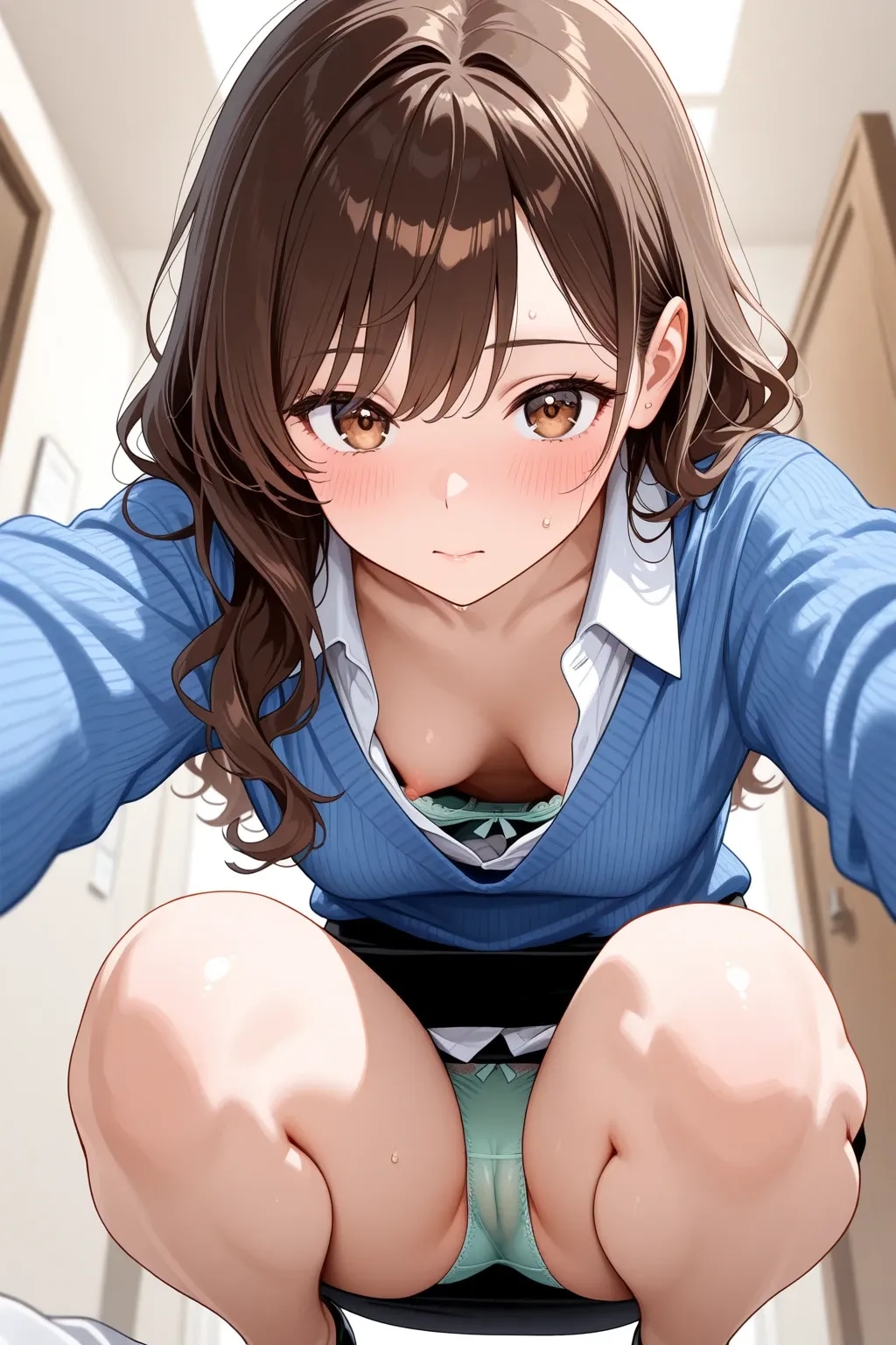 111111いいね記念でパンチラ胸ちら同時に11連発