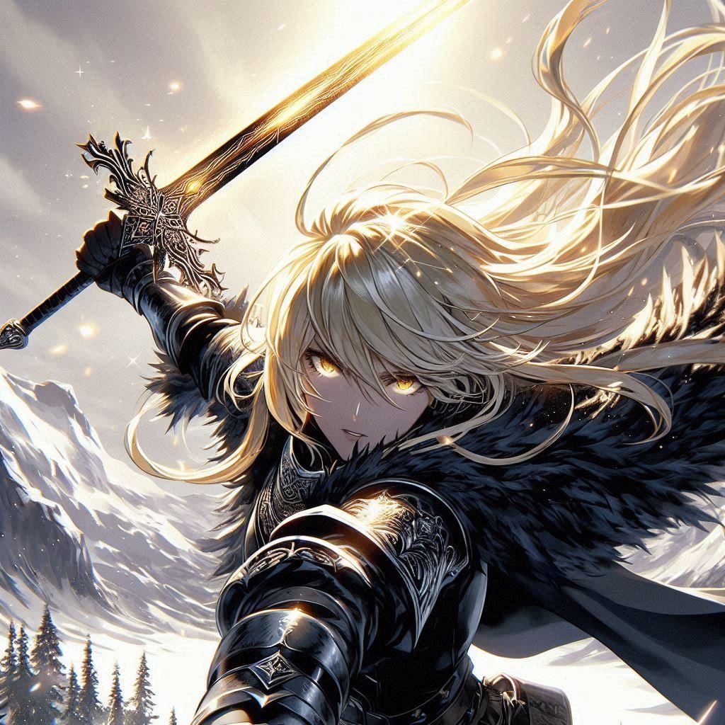 ブロンドの女騎士さん710