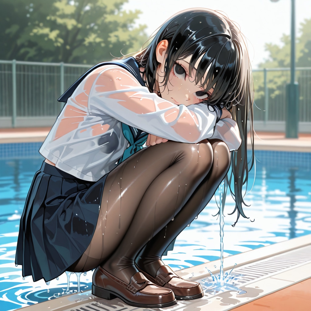 黒と茶の眼差し