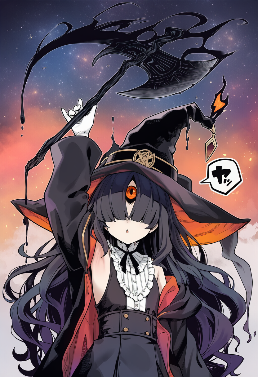 闇の斧を生成する魔法です