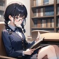 読書好きの女の子 2枚目