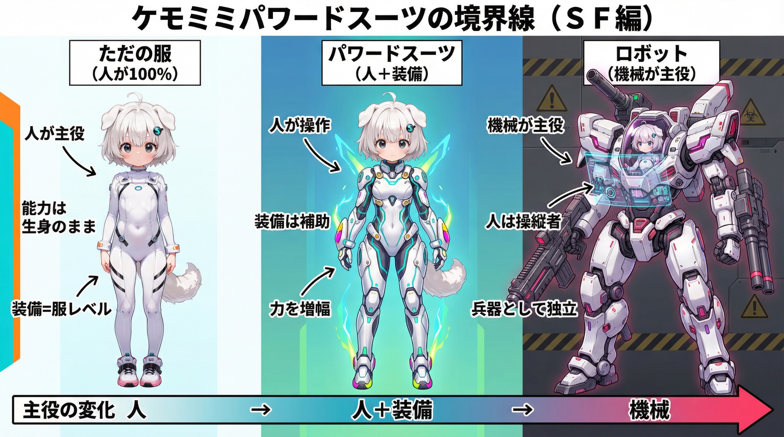 ケモミミパワードスーツの説明 | の人気AIイラスト・グラビア