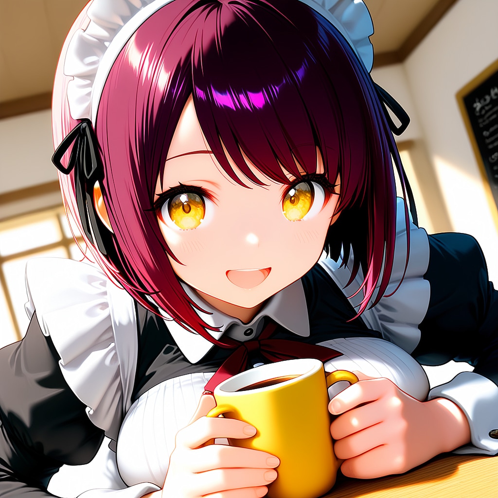 おはようございます（挨拶メイドの芽衣ちゃん）