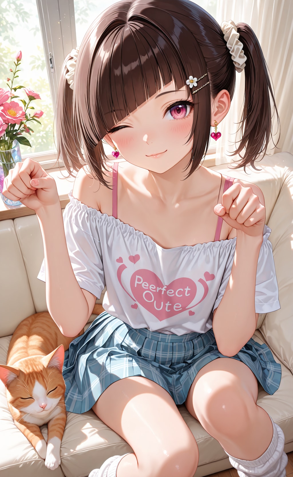 猫ポーズ(=^・^=)