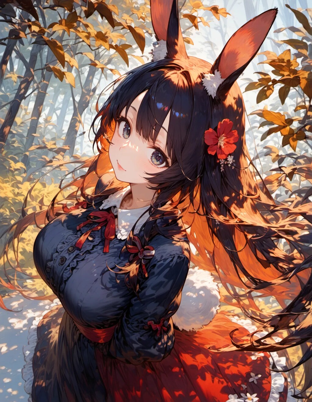 Autumn Bunny's Gaze