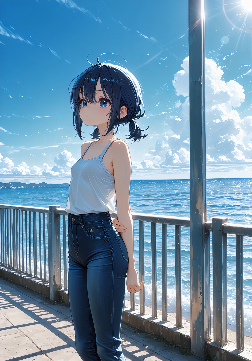 蒼依の夏、三つのパンツスタイル | の人気AIイラスト・グラビア