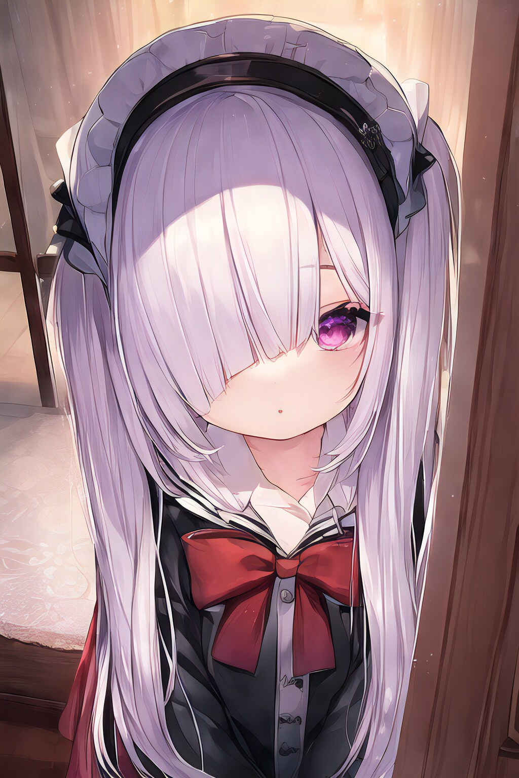 じーっ