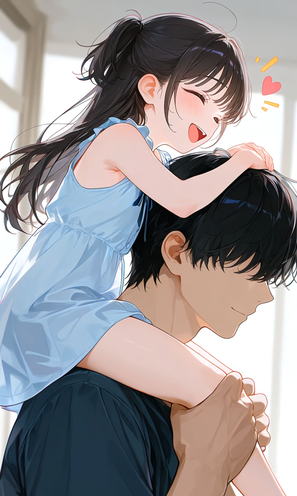 肩車の練習