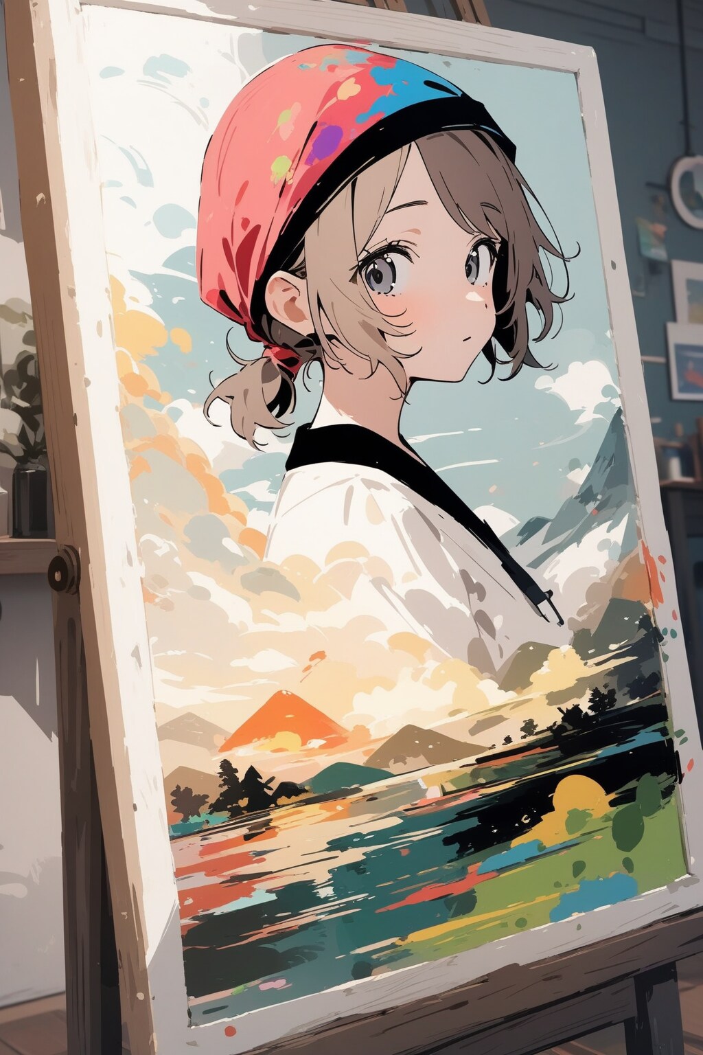 美術部の渡辺すずさん | の人気AIイラスト・グラビア