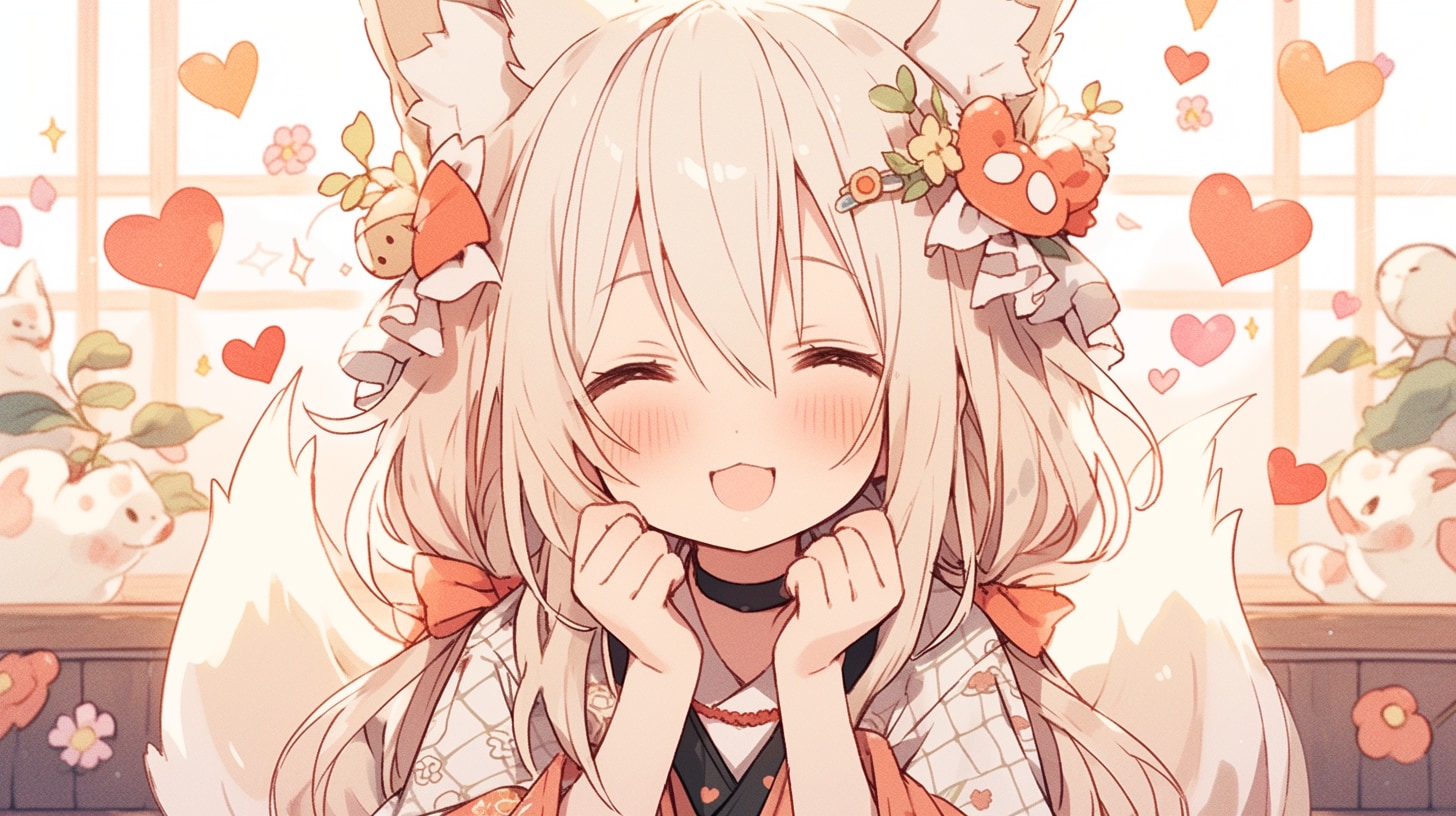 狐娘の窓辺で芽生える甘い恋