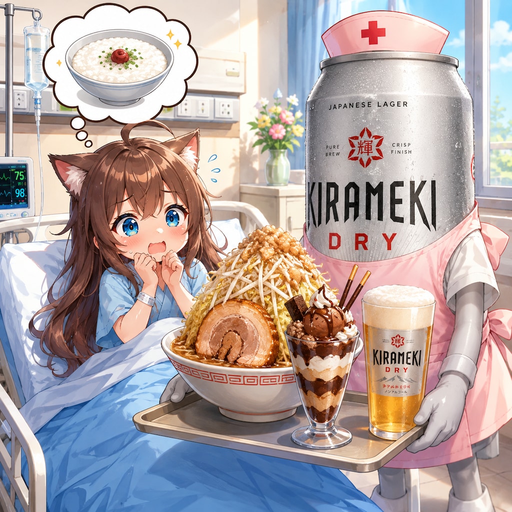 入院している小さな女の子