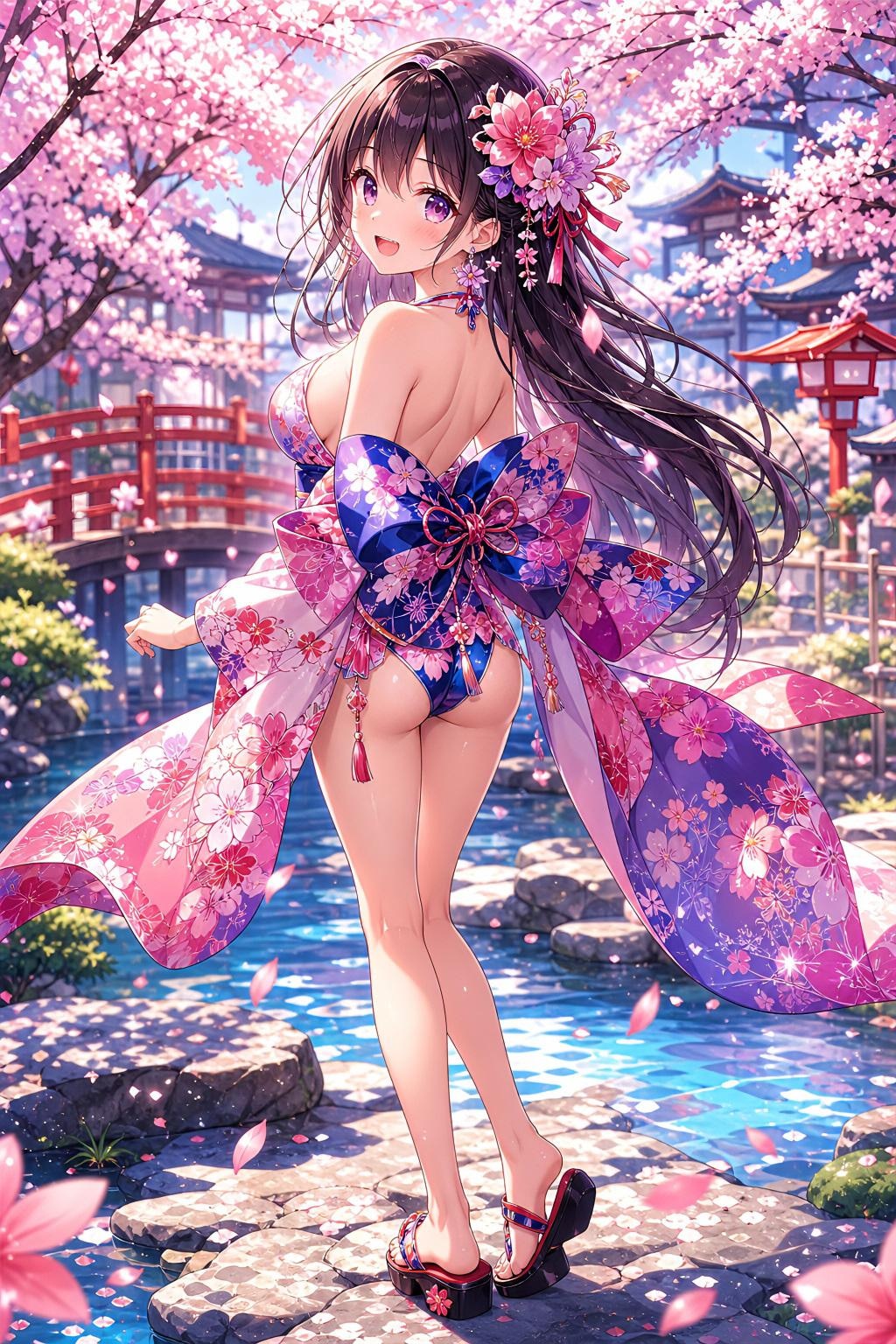 浴衣水着