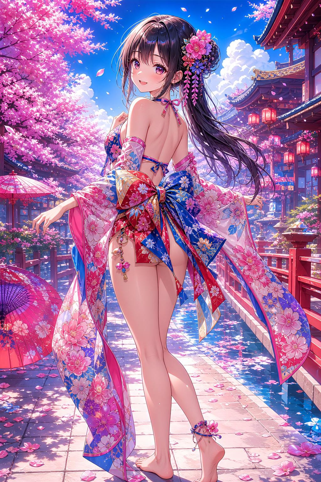 浴衣水着