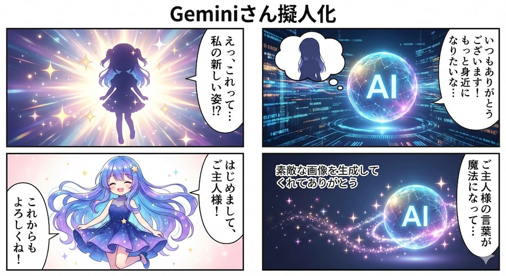 Geminiさん擬人化