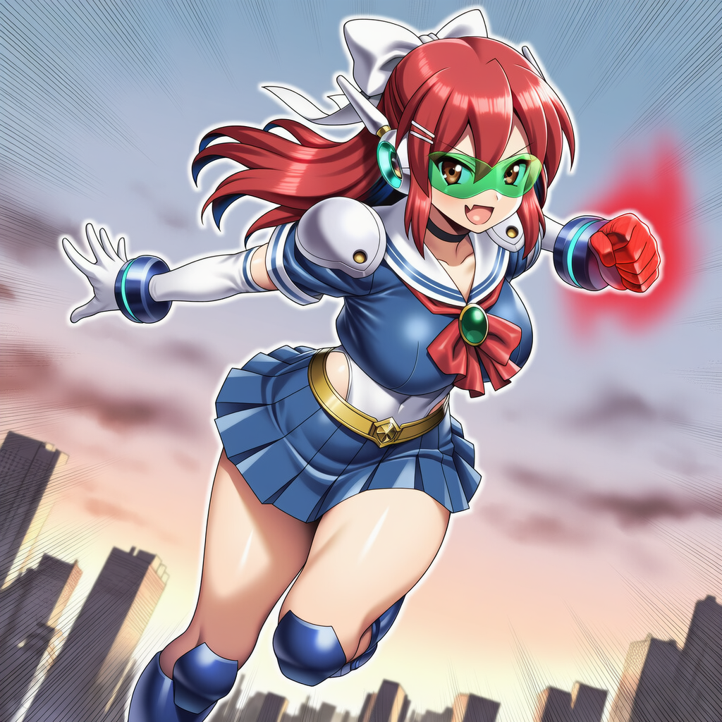 レッドセーラーのお尻焦げピンチ