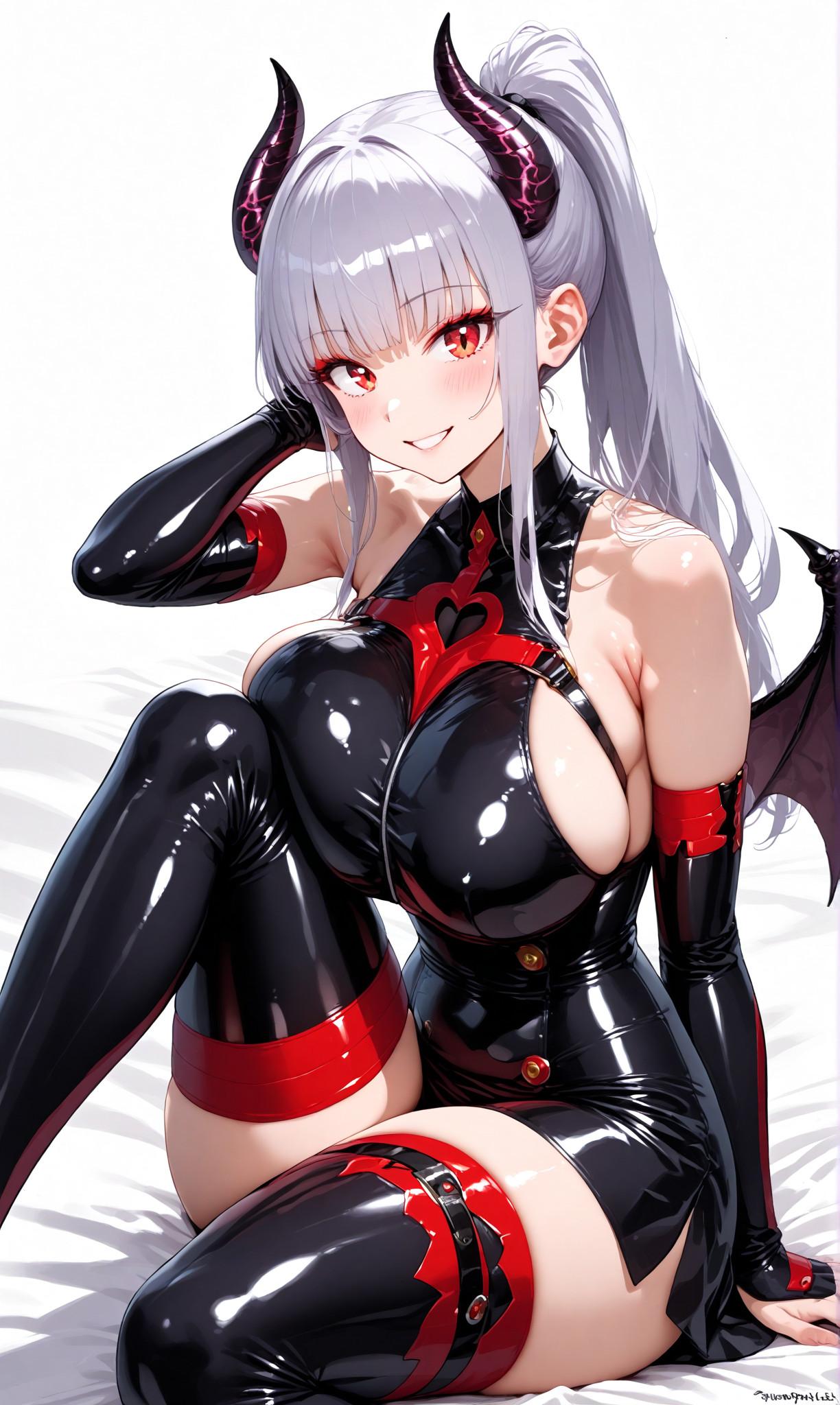 サキュバスガール・ポニーテール7 | の人気AIイラスト・グラビア