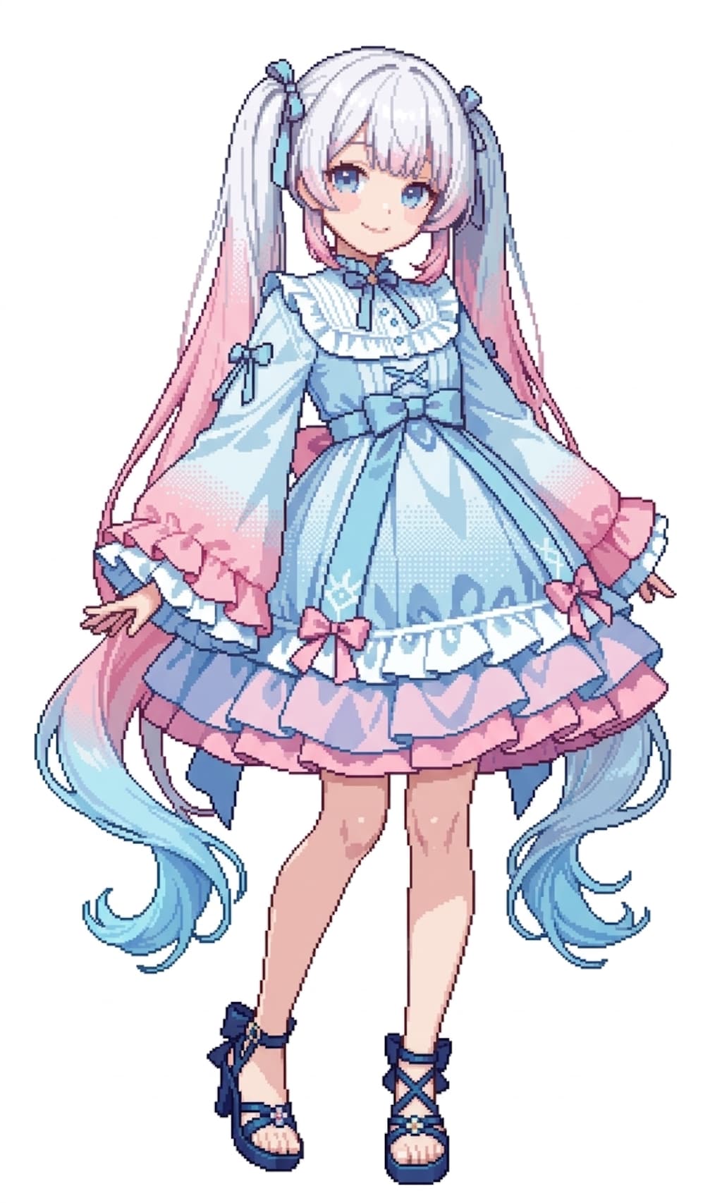 オリジナルドット風と差分