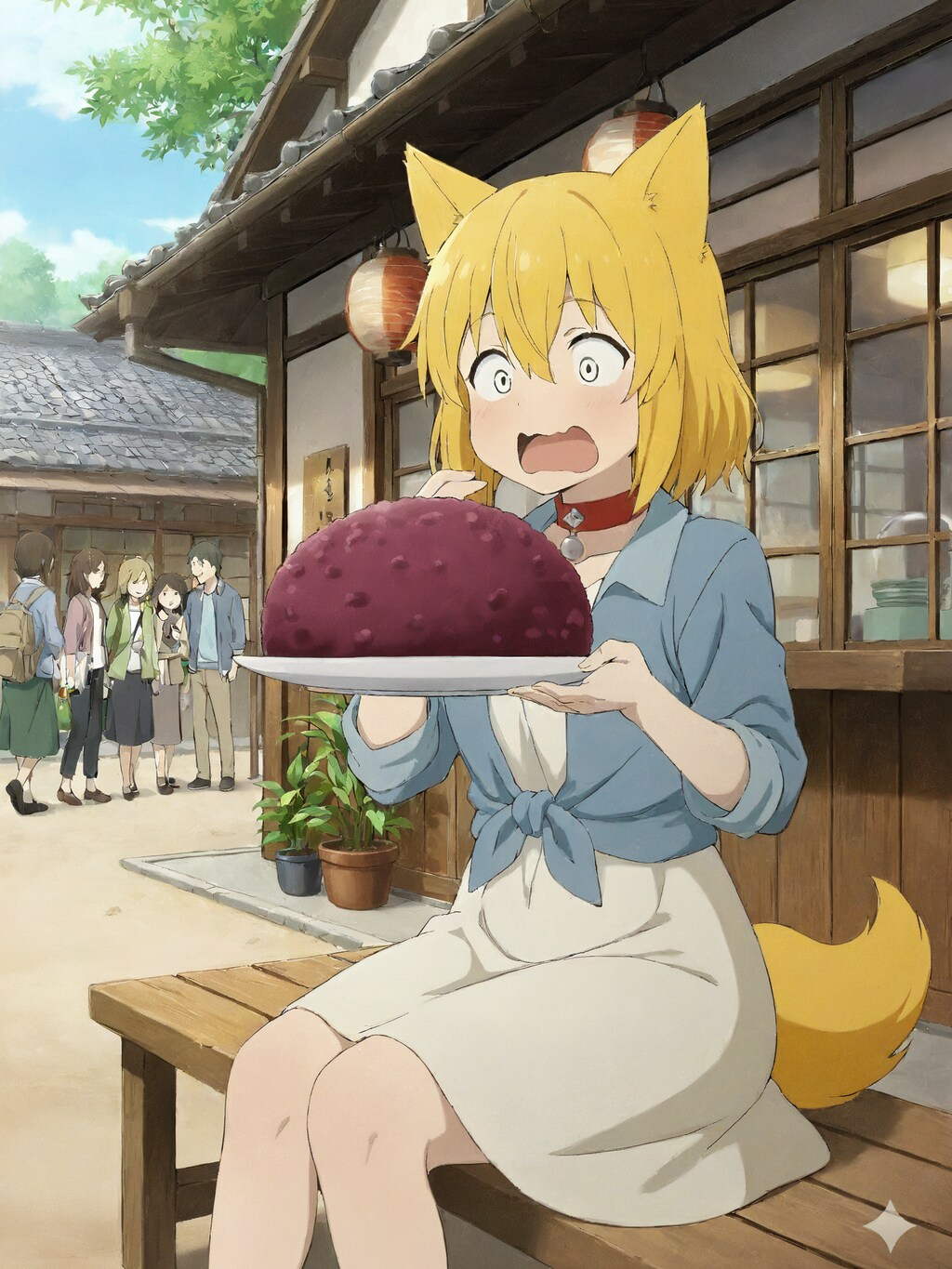 風情のある観光地を訪れブラブラと景色を楽しんでいたら足もいい感じに疲れてきたのでちょっと一息つこうと立ち寄った茶屋でおはぎを頼んだらコメダ…