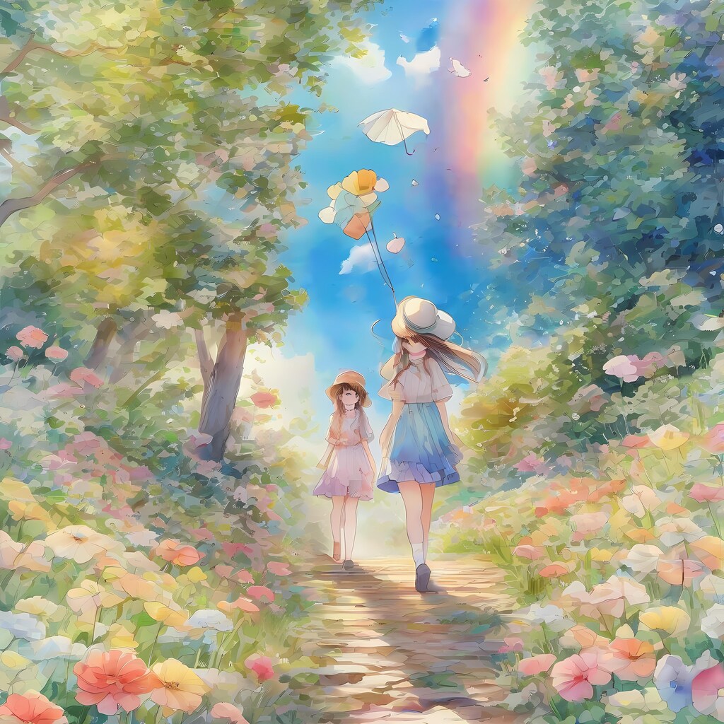 💓【1/2】パステルカラーの花畑