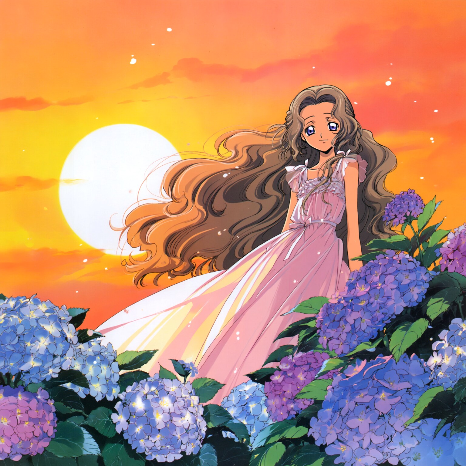 紫陽花とナナリー