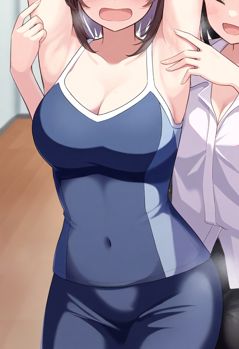くすぐられる女の子