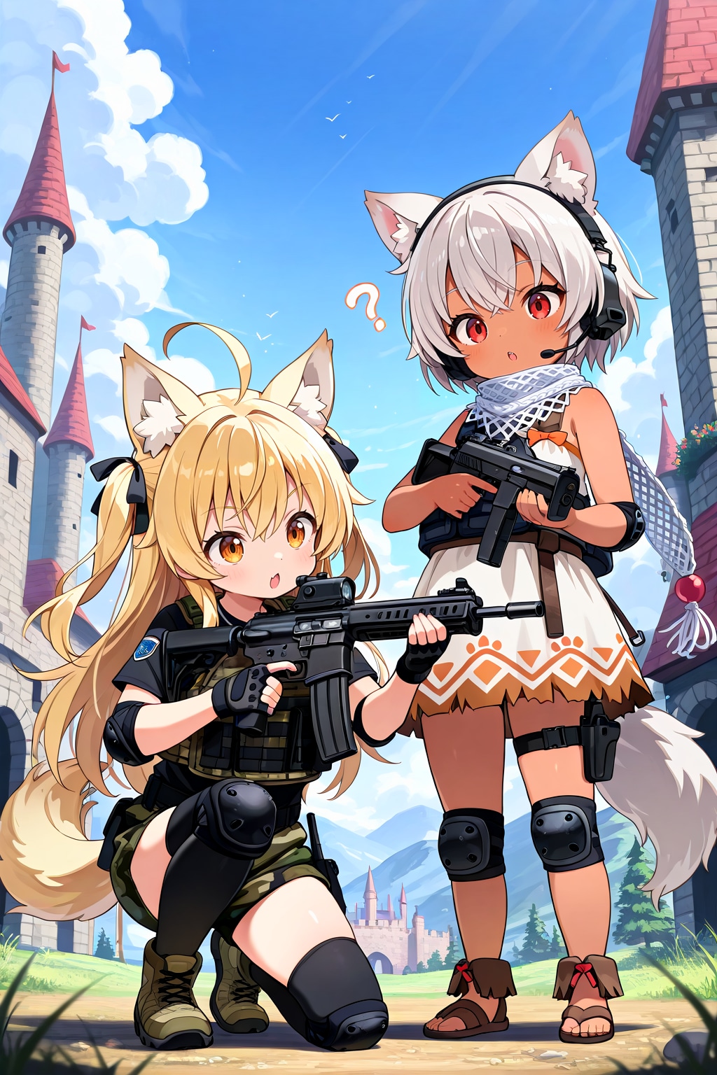 ウルフ分隊に入隊したピナちゃんと狼耳民族