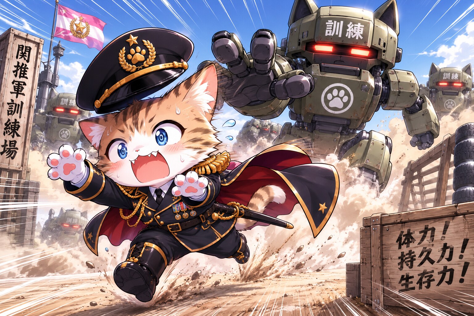 参謀長も訓練する | の人気AIイラスト・グラビア