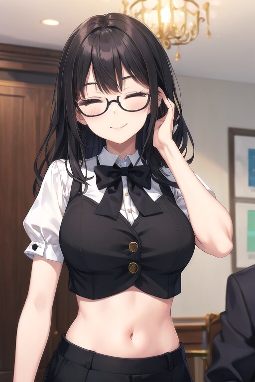 かっこかわいいパフ袖好きのタキシード美少女のロマンティックな執事