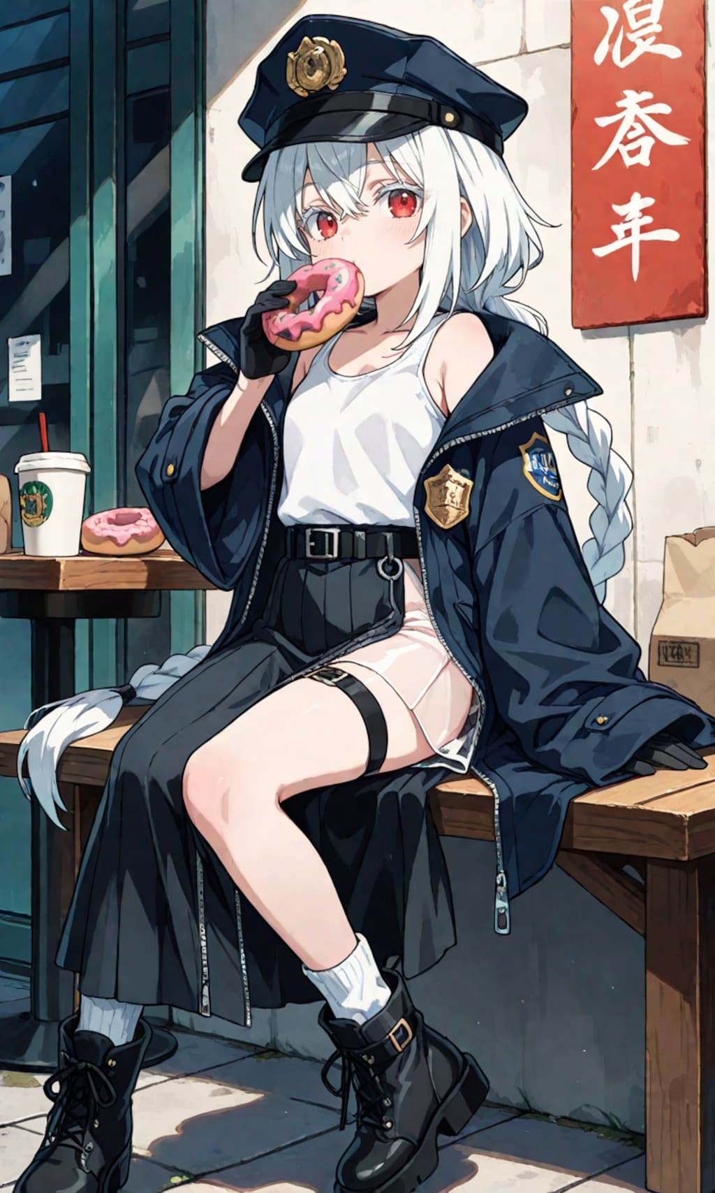 ポリスと言えばドーナツ