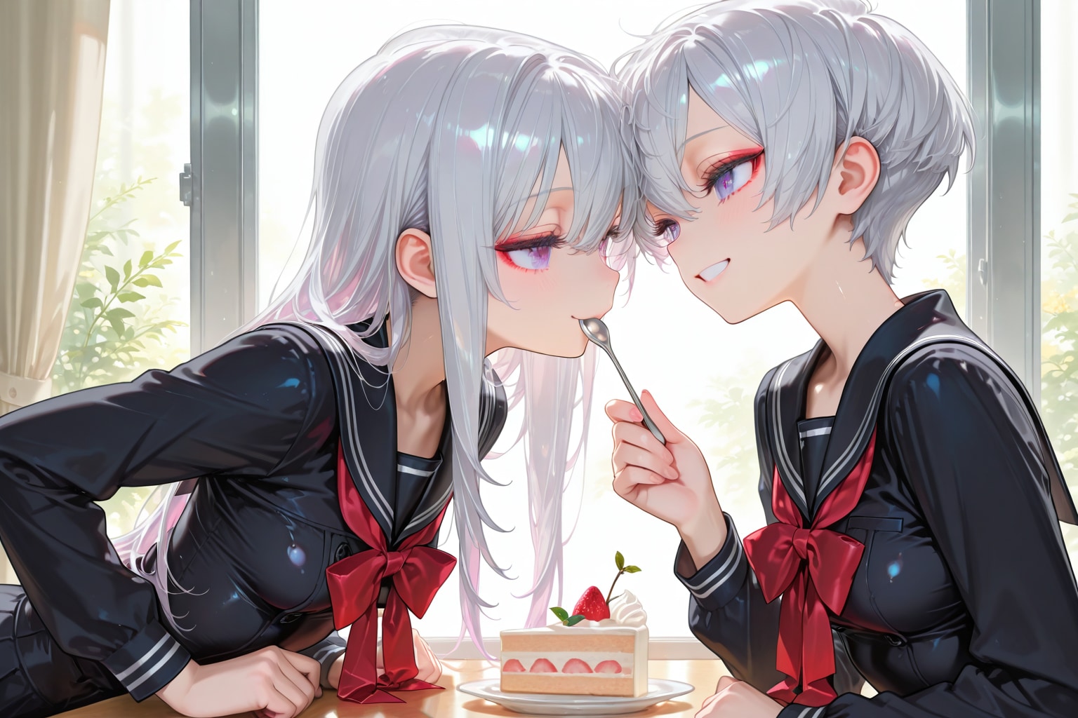 「美味いか？」「んまい！」 | の人気AIイラスト・グラビア