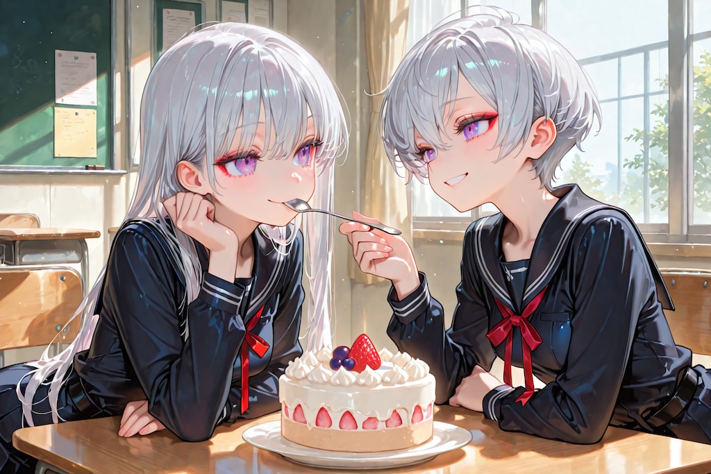 「美味いか？」「んまい！」