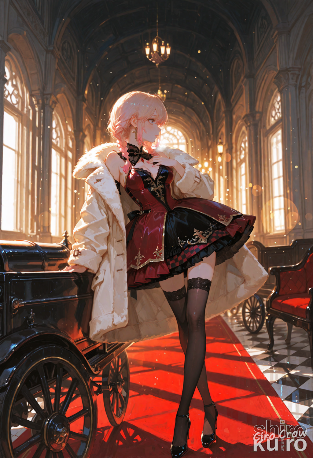 豪華ロビーのヒロイン