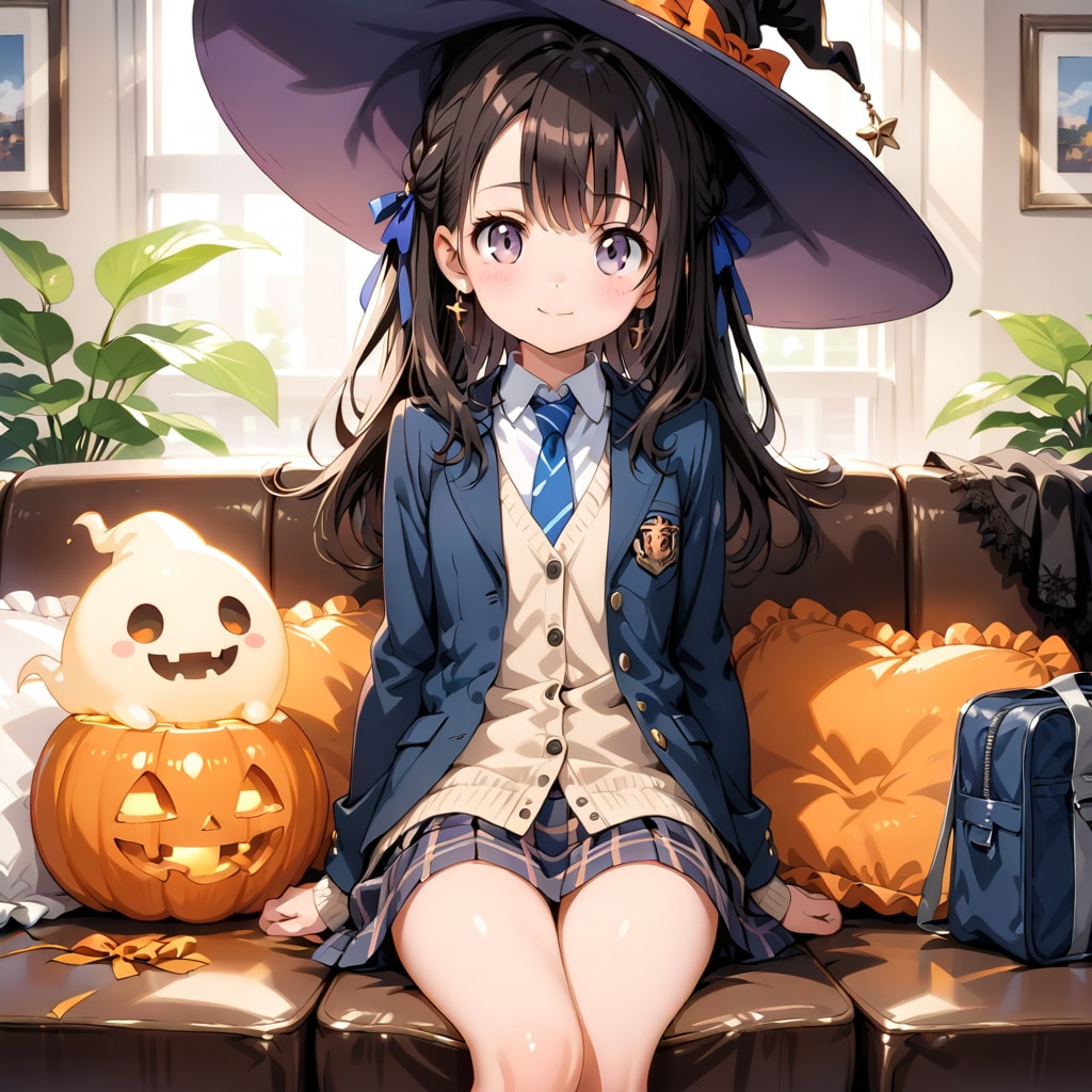 うちの子真琴さん「ハロウィン楽しみ！ | の人気AIイラスト・グラビア