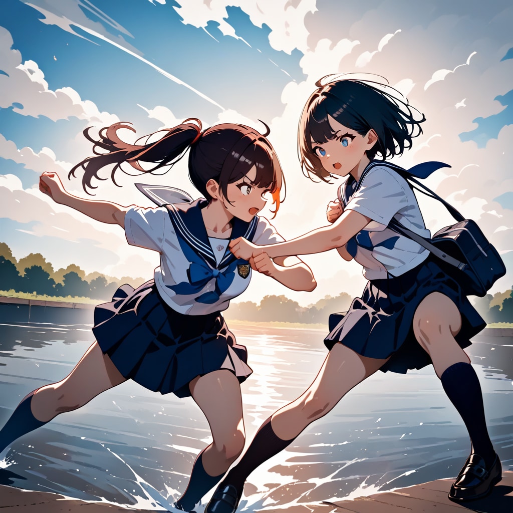 川遊び