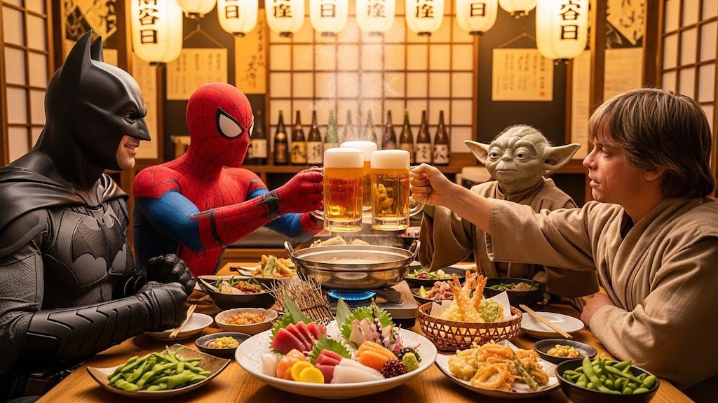 忘年会で乾杯！