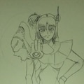 緑色の建設用サイボーグ娘🚧 3枚目
